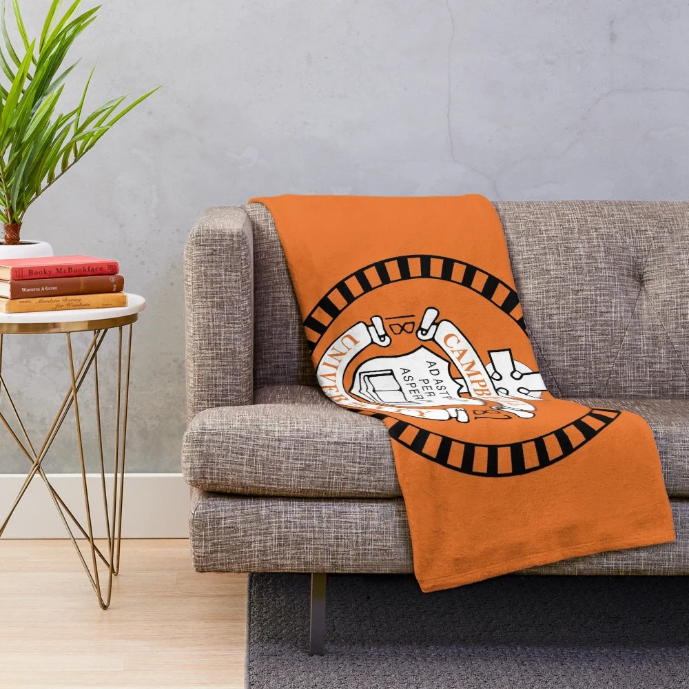 Campbell University Plush Blanket with School Logo