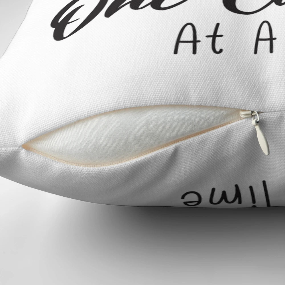 Pillow with text "Making Memories One Campsite At A Time