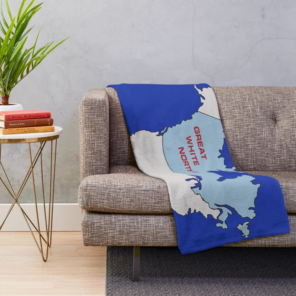 Plush blanket inspired by iconic Canadian 80s comedy films