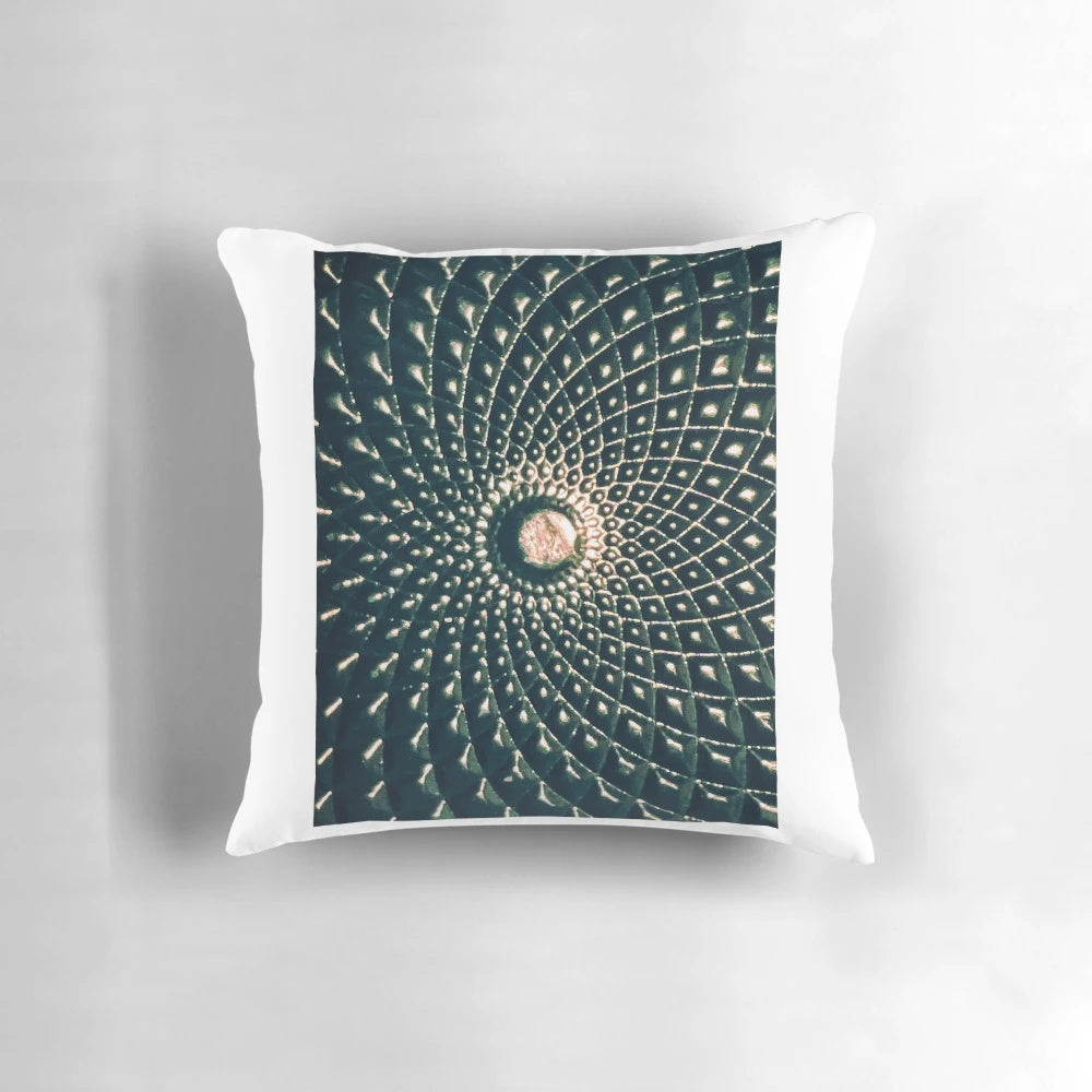 Soft and plush candle lid-shaped pillow for home and bedroom decoration