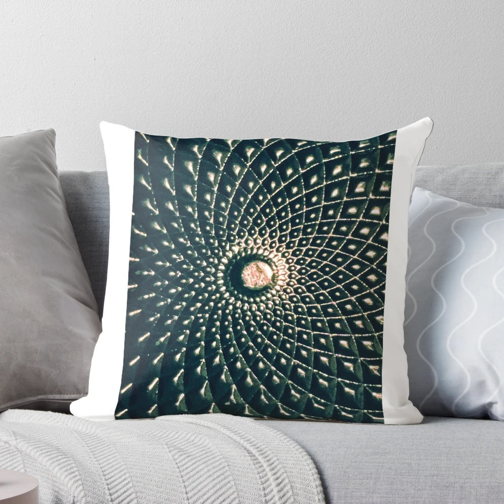 Soft and plush candle lid-shaped pillow for home and bedroom decoration
