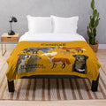 Soft and comfy plush blanket featuring a Canidae-inspired design, perfect for animal lovers