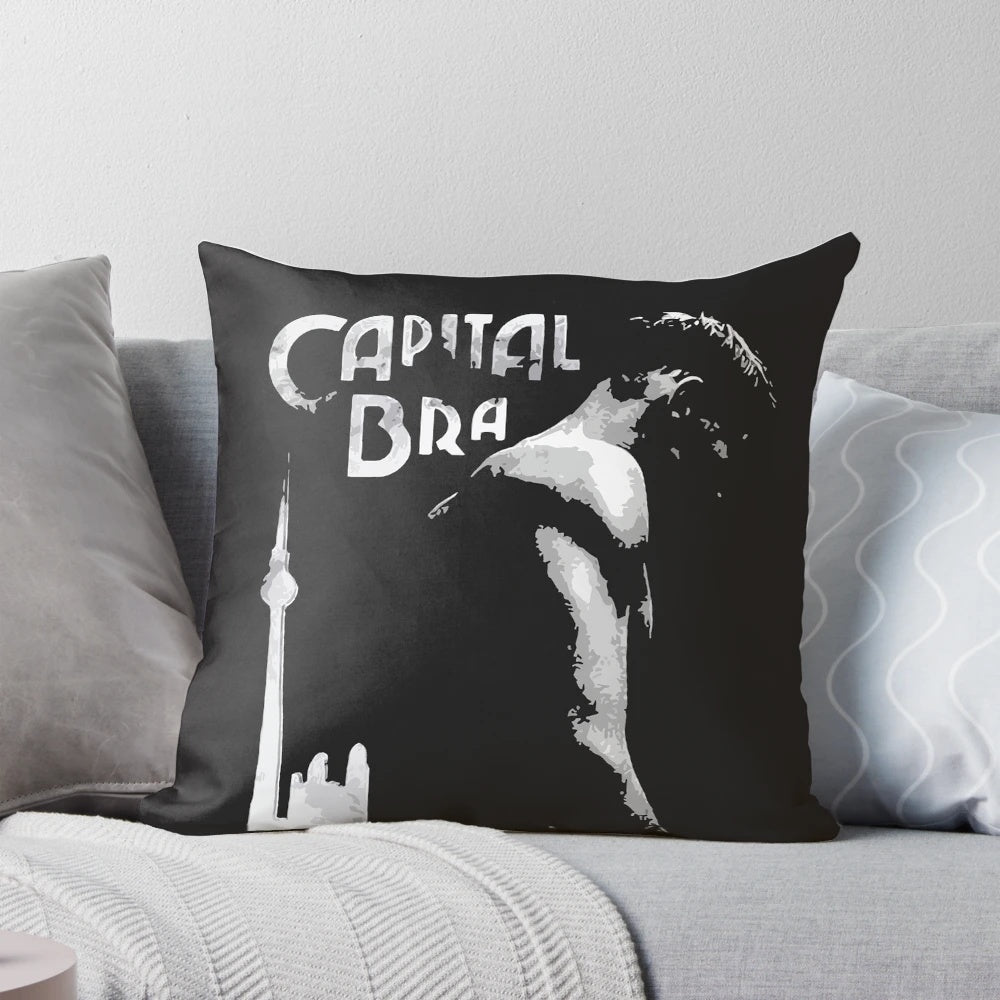 Capital Bra Pillow - Vibrant Throw Cushion Featuring the German Rap Artist