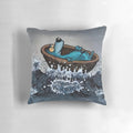 Soft and cuddly Captain Bluebear plush pillow, perfect for kids' bedrooms and playtime.