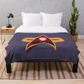 Captain Janeway Plush Blanket with Star Trek Voyager Imagery