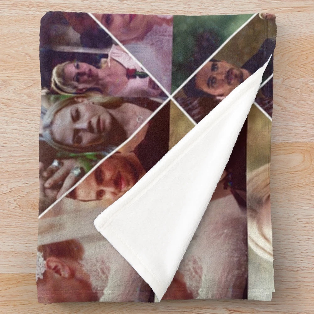 Captain Swan inspired plush blanket featuring Emma Swan and Captain Hook from Once Upon a Time