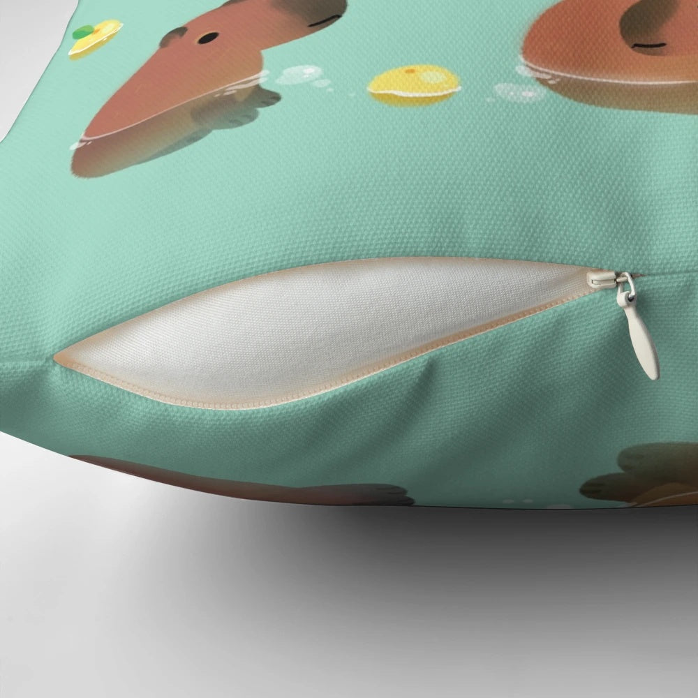 Adorable Capybara-shaped Plush Pillow for Relaxing Baths