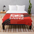Soft and Plush Carlos Sainz 55 Blanket for Formula 1 Fans