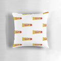 Soft and stylish Carmex-branded pillow with a fun, cartoon-inspired design