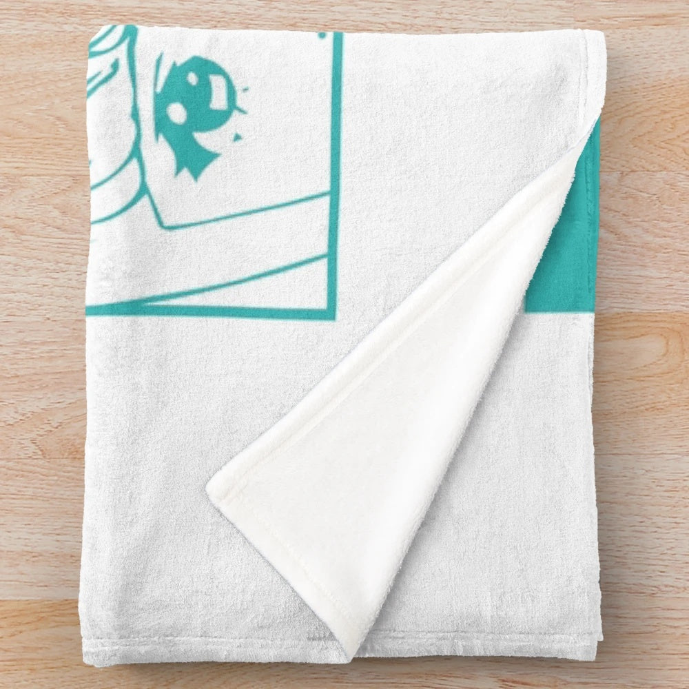 Carole and Tuesday inspired plush blanket with galactic mermaid and army of two design