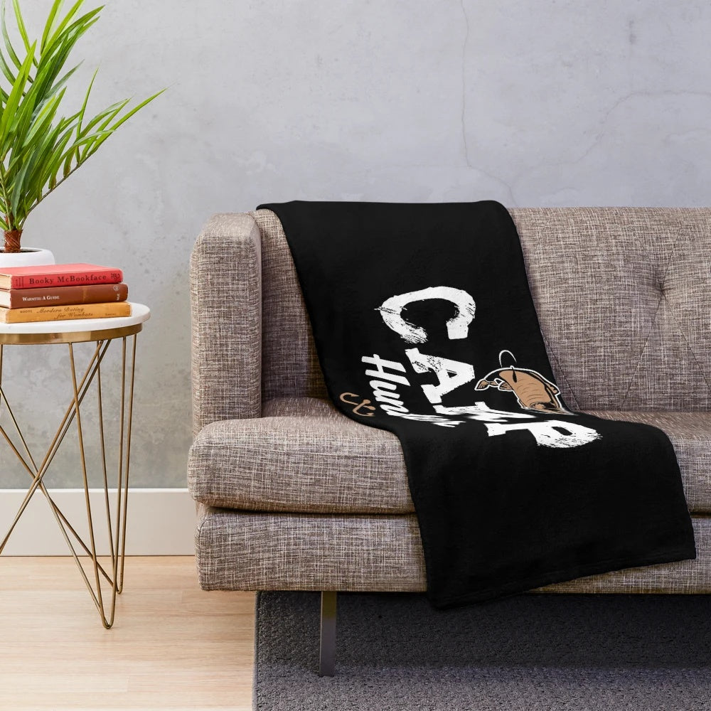Carp fishing plush blanket