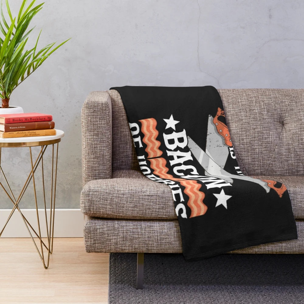 Plush blanket featuring a carpentry-themed design for woodworking enthusiasts
