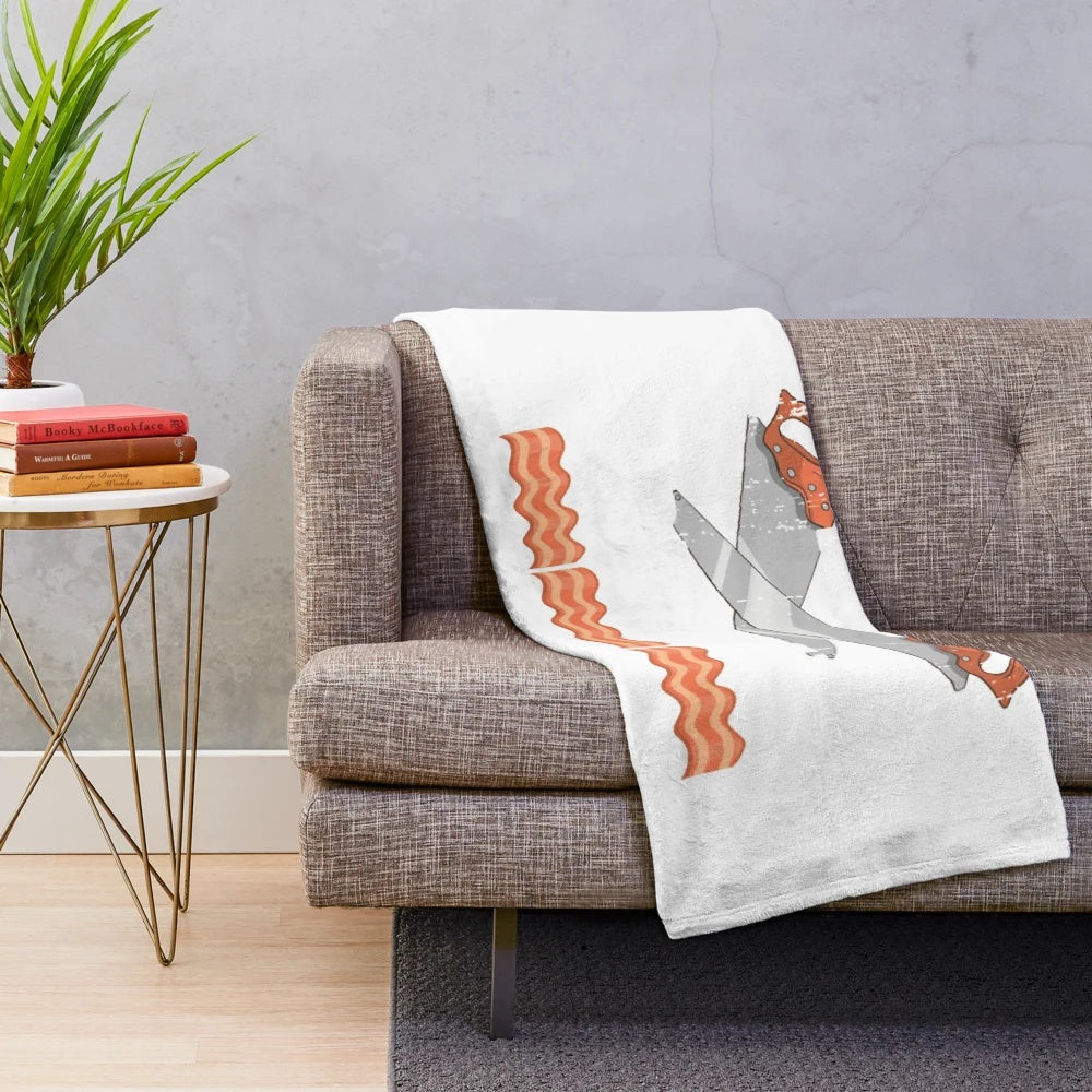 Soft and cozy plush blanket with a carpenter design, perfect for woodworkers and DIY enthusiasts