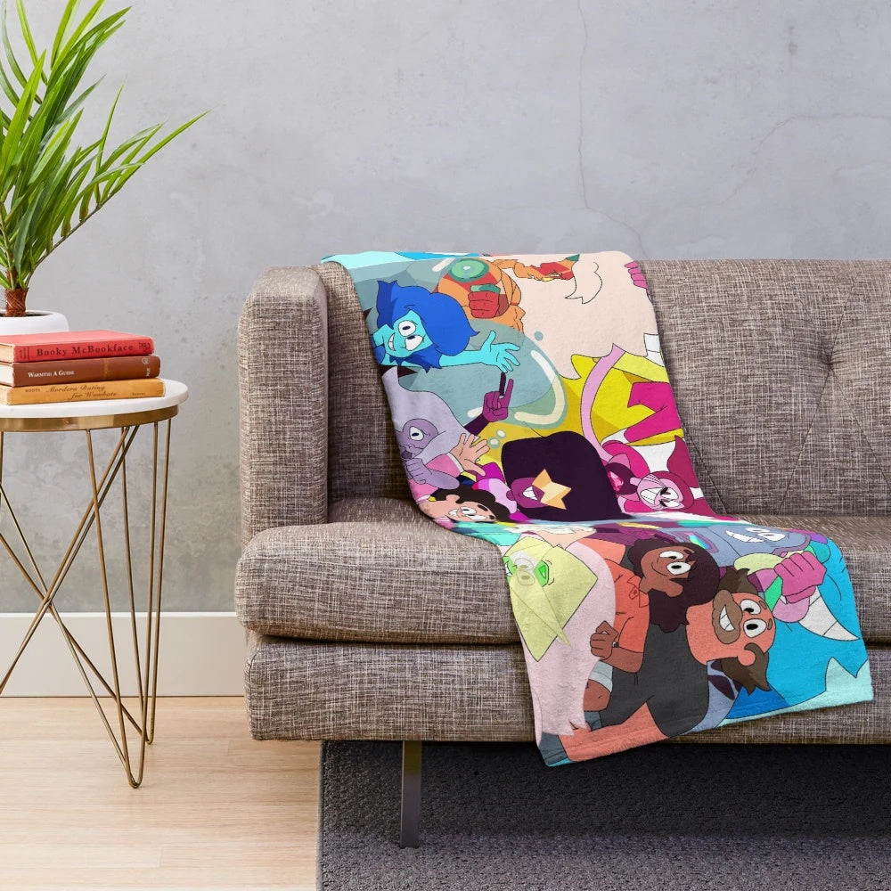 Soft and Cuddly Steven Universe Inspired Plush Blanket