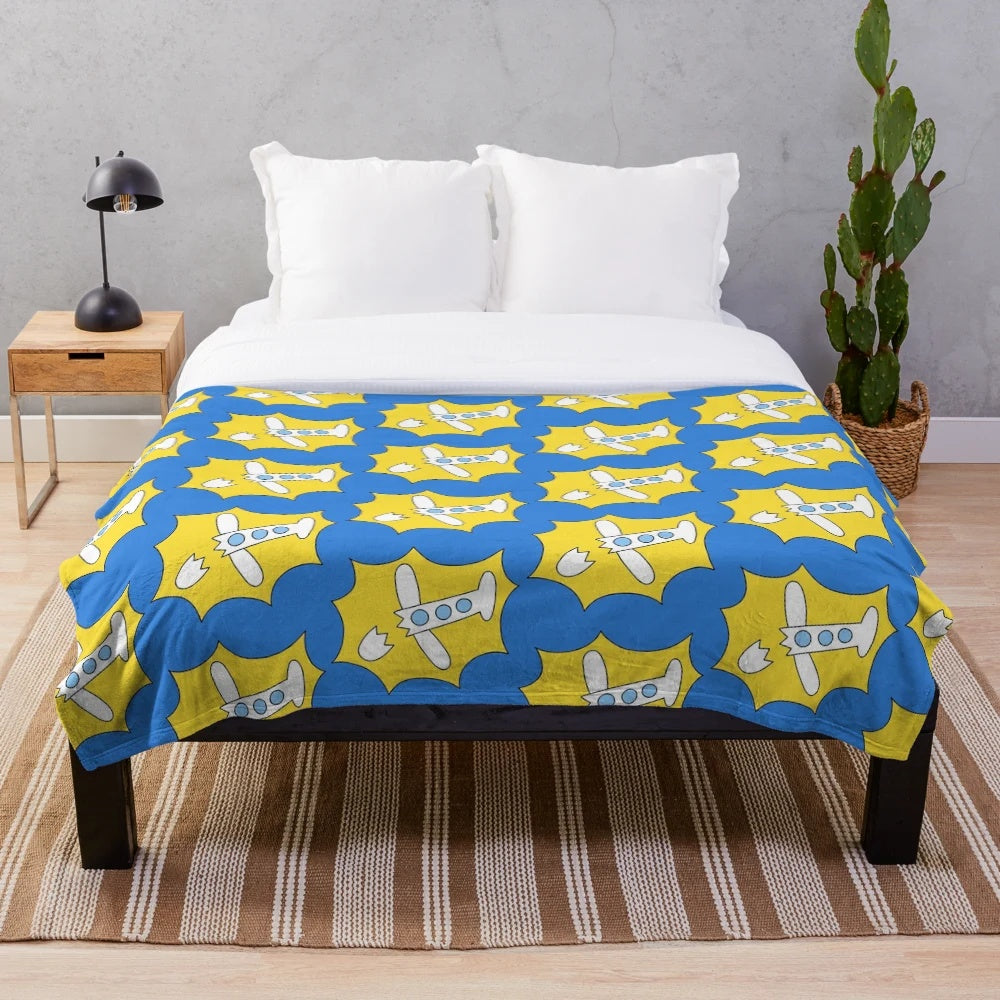 Soft, plush blanket featuring the cartoon villain Dr Flug from anime/manga