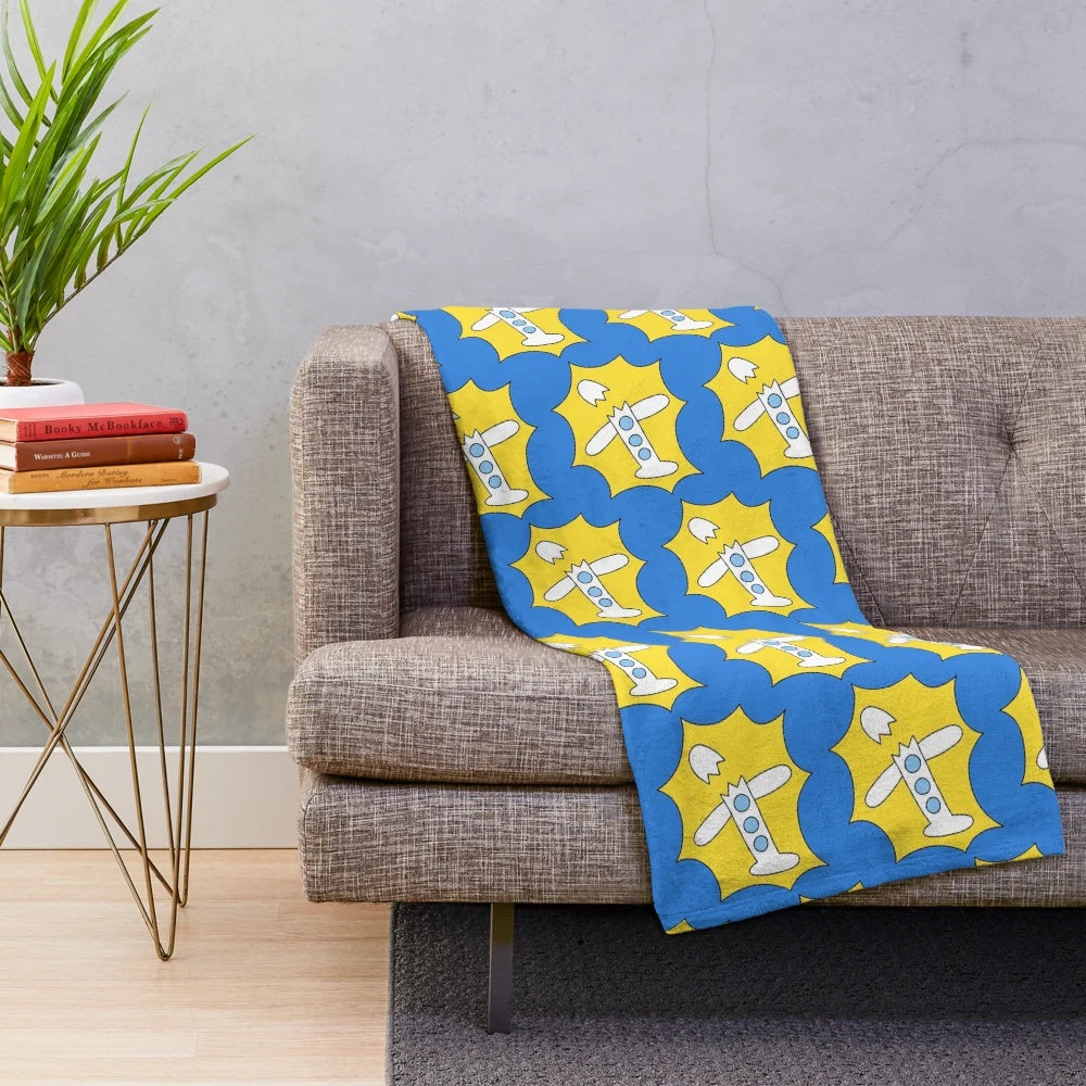 Soft, plush blanket featuring the cartoon villain Dr Flug from anime/manga