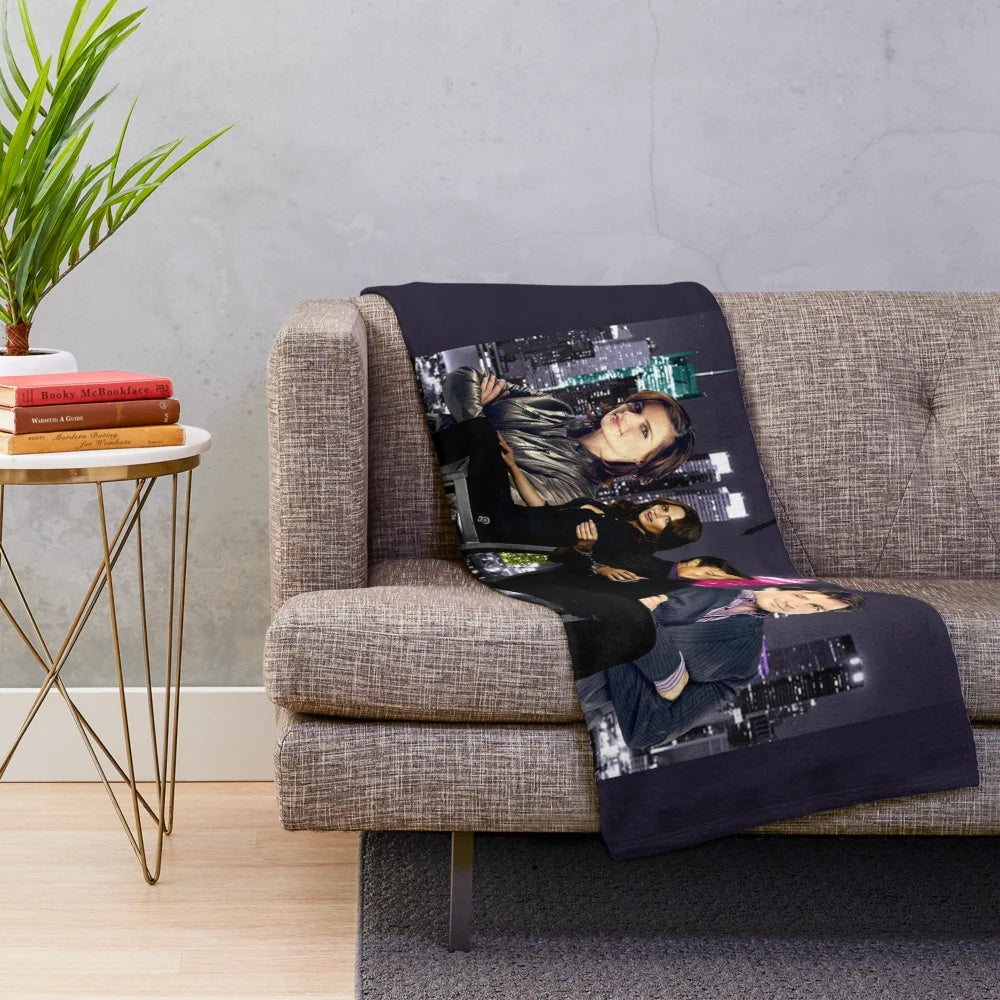 Soft and plush castle-themed blanket for the home