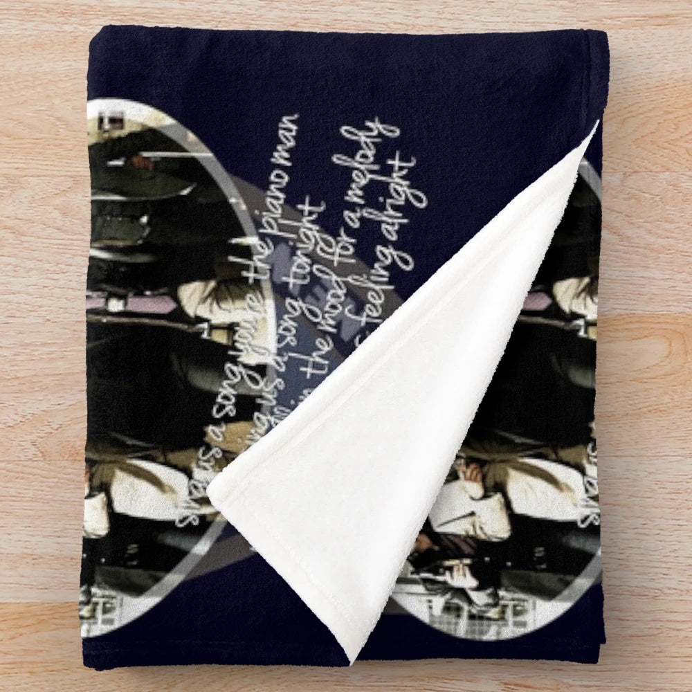 Castle Piano Man Plush Blanket