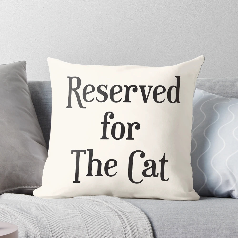 Soft, plush cat cushion and throw pillow for cat lovers and pet owners