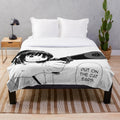 Cat Ears Anime Girl Plush Blanket with Soft, Snuggly Fabric