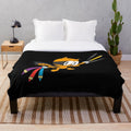 A soft, snuggly plush blanket featuring characters from the popular Cat Kid Comic series