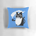 Whiskers and Pipe Cat Pillow, a playful and stylish pet accessory for cat lovers