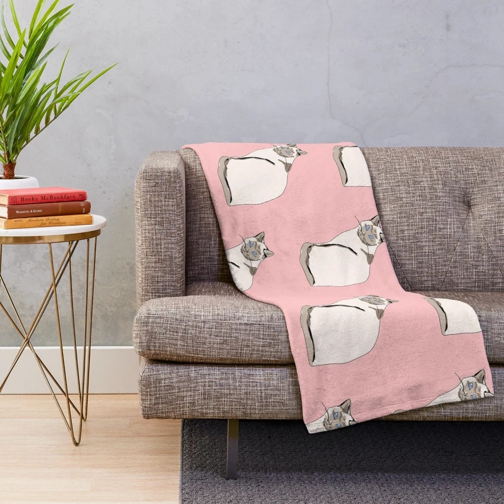 Soft and Cuddly Cat Plush Blanket