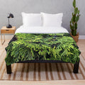 Cedar Plush Blanket with Nature-Inspired Design