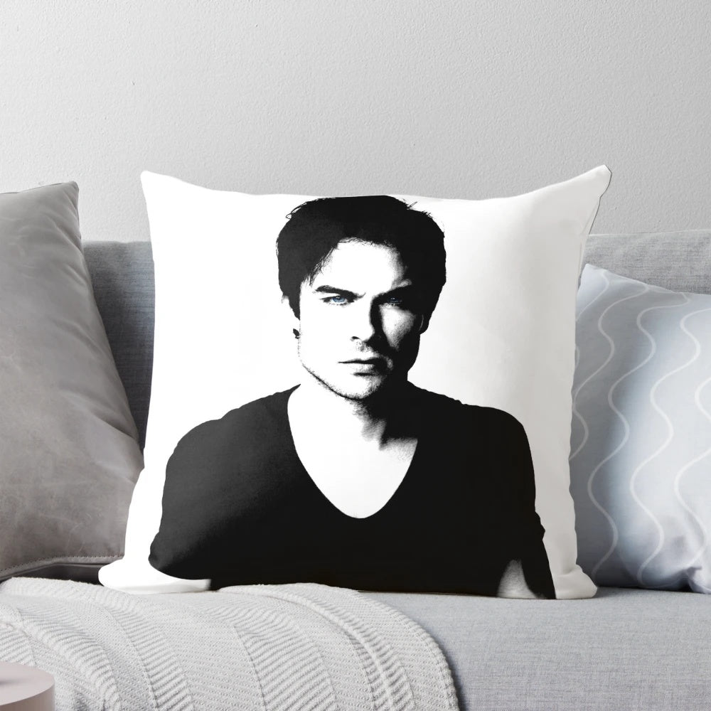 Ian Somerhalder inspired celebrity pillow with vampire design