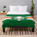 Soft and warm plush blanket with Celtic FC inspired design