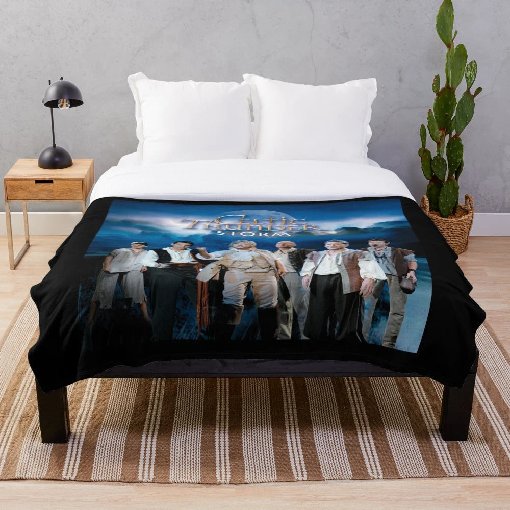 Celtic Thunder-inspired plush blanket