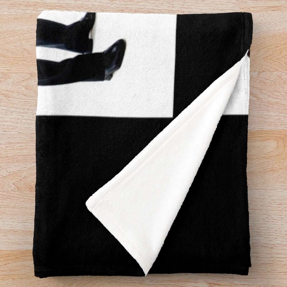 Celtic Thunder-inspired plush blanket with Celtic knot and logo design