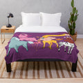 Plush blanket featuring centaur characters from a popular TV show