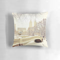 Soft and plush pillow featuring a stunning winter landscape of Central Park in New York City