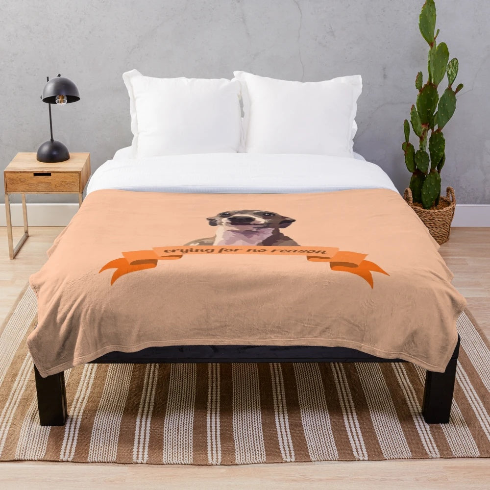 Kermit the Frog-inspired plush blanket featuring a cute and funny design