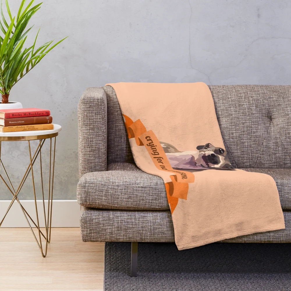 Kermit the Frog-inspired plush blanket featuring a cute and funny design