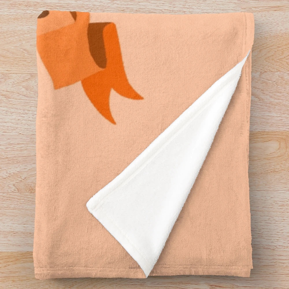 Kermit the Frog-inspired plush blanket featuring a cute and funny design