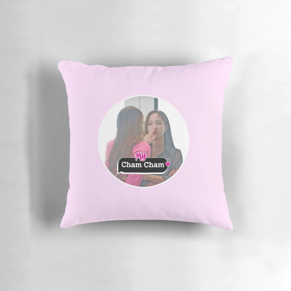 Soft and comfortable Cham Cham-themed pillow for Gap yuri fans and LGBTQ+ community