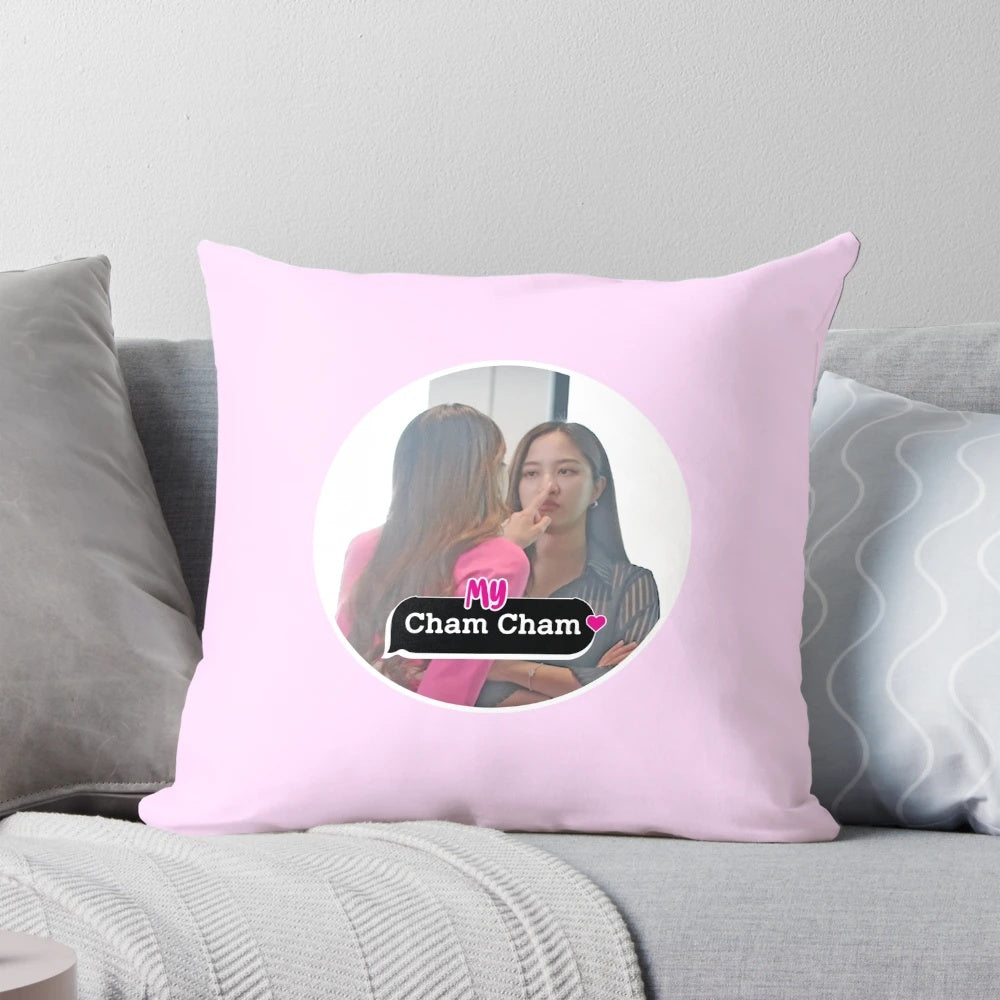 Soft and comfortable Cham Cham-themed pillow for Gap yuri fans and LGBTQ+ community
