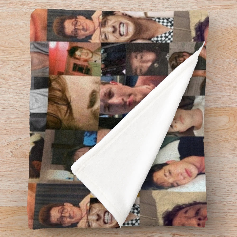 Soft and Plush Charlie Puth Collage Blanket