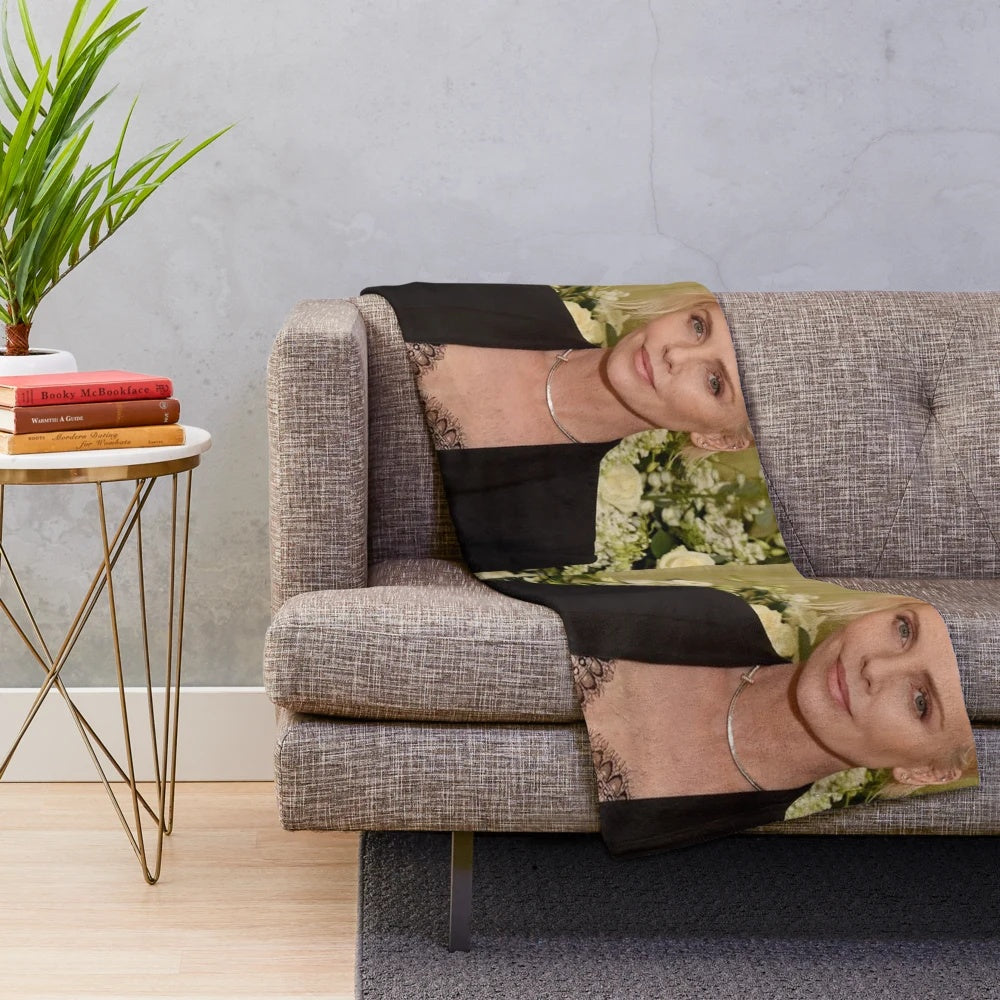 Charlize Theron inspired plush blanket