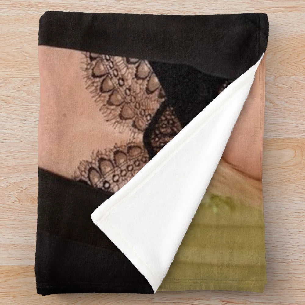 Charlize Theron inspired plush blanket