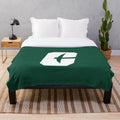 Charlotte 49ERS inspired plush blanket featuring the team's colors and logo