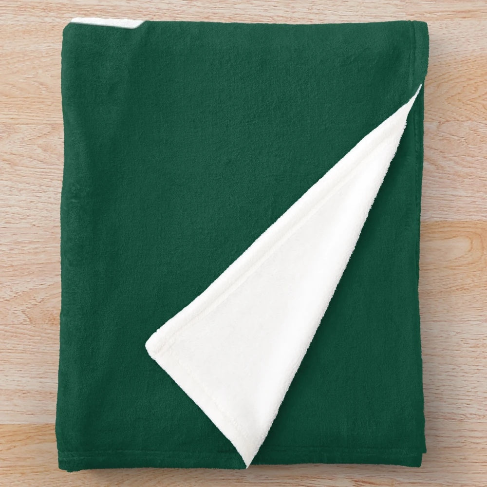 Charlotte 49ERS inspired plush blanket featuring the team's colors and logo