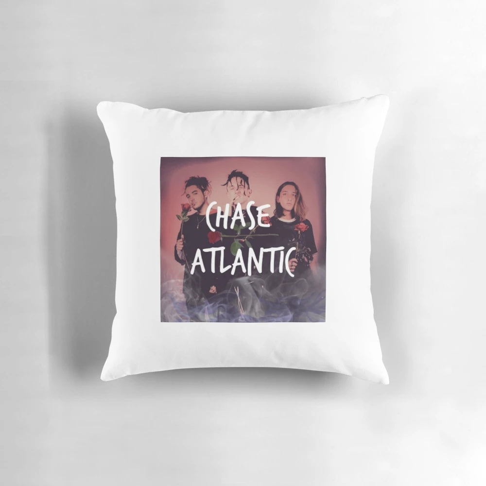 Chase Atlantic Pillow with a smoke and fire inspired design