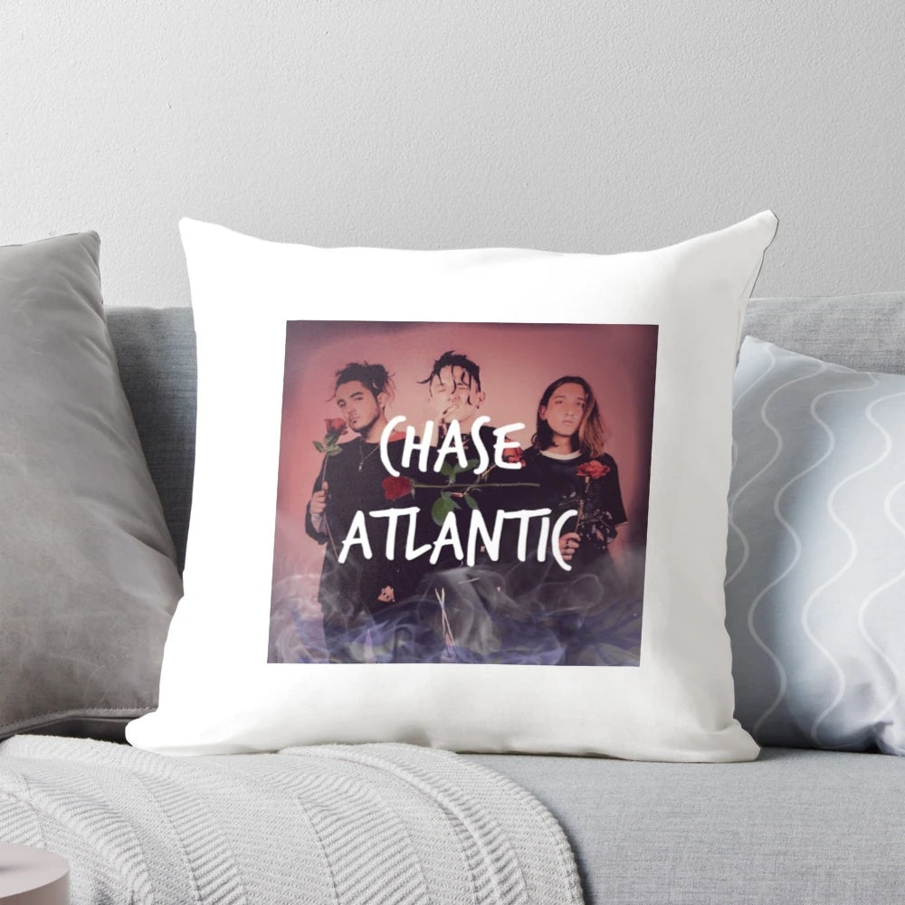 Chase Atlantic Pillow with a smoke and fire inspired design