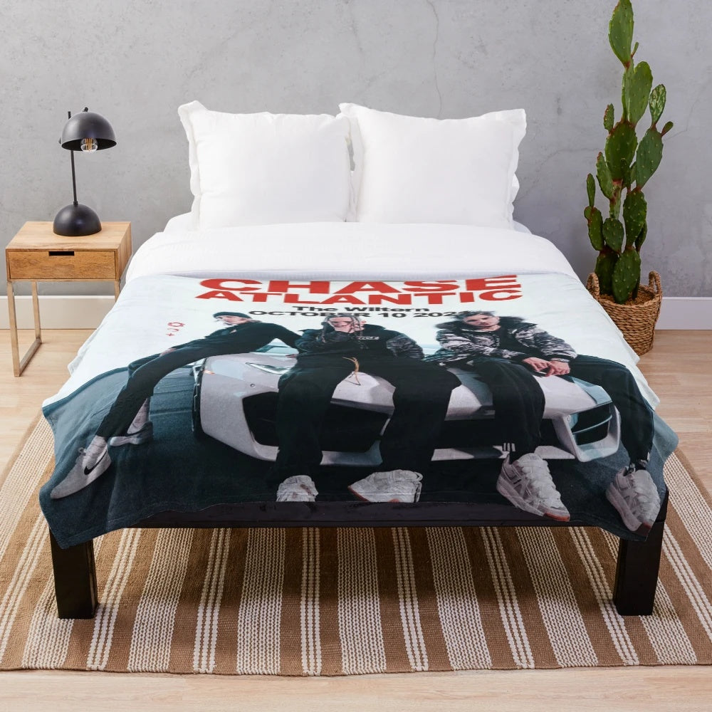 Chase Atlantic Plush Blanket with the band's logo