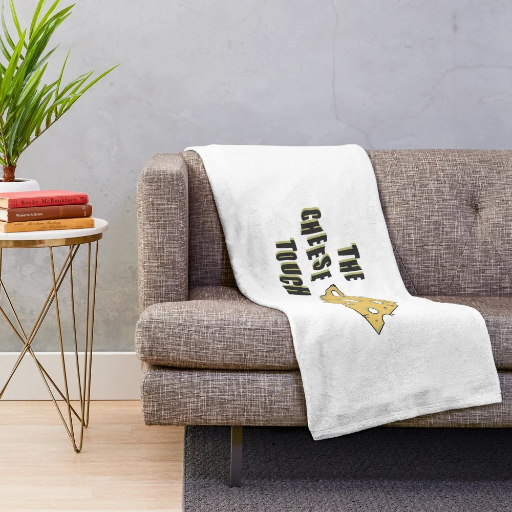 Cozy yellow cheese touch plush blanket