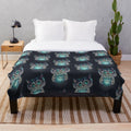 Cheshire Cat plush blanket with pop culture design