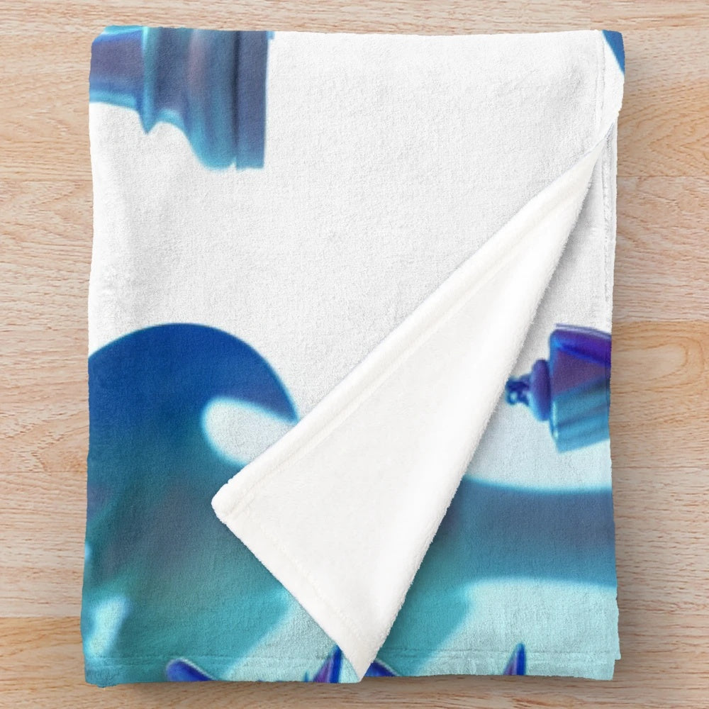 Plush chess-themed blanket featuring an imperial chess queen design